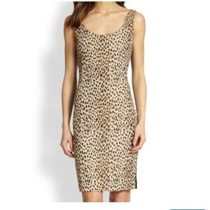 DVF Arianna Animal Leopard Print Stretchy Bodycon Dress 2